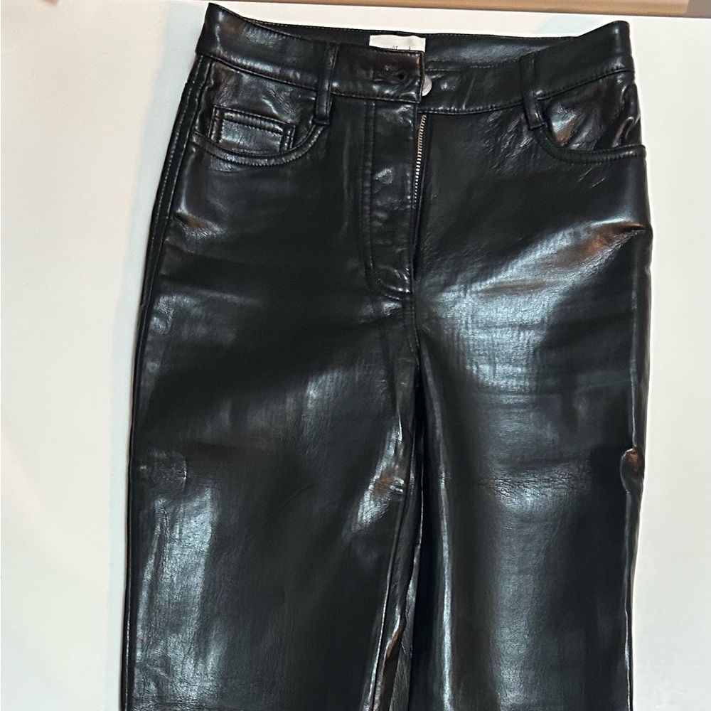 Wilfred black pleather pants US 00